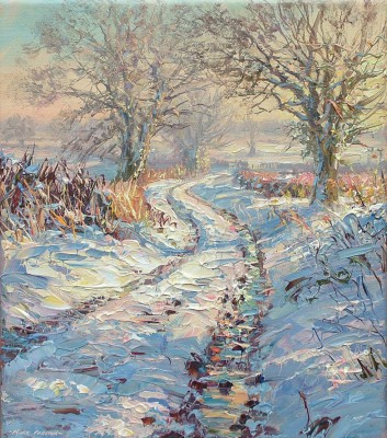 MARK PRESTON - snow covered track, brailsford